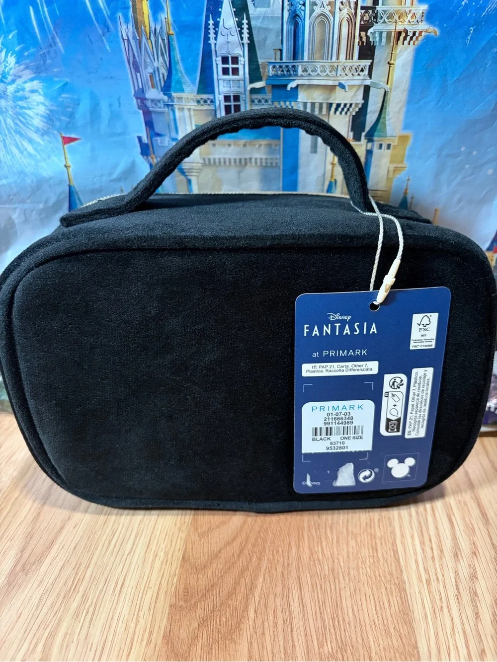 Disney Fantasia Sorcerer Mickey Mouse Cosmetic Makeup Travel Bag Primark